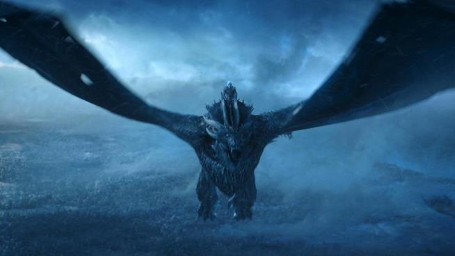 Viserion ed il re della Notte in Game of Thrones Un'immagine della settima stagione di Game Of Thrones
