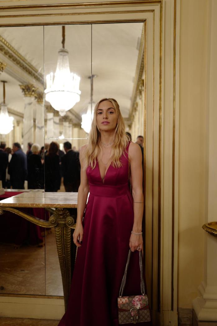 Carlotta Scarlini Carlotta Scarlini in un abito da sera bordeaux
