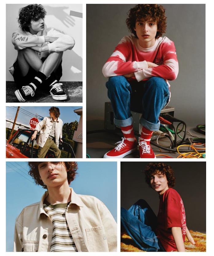 Finn Wolfhard by Pull&Bear Collezione edizione limitata Pull&Bear per Stranger Things