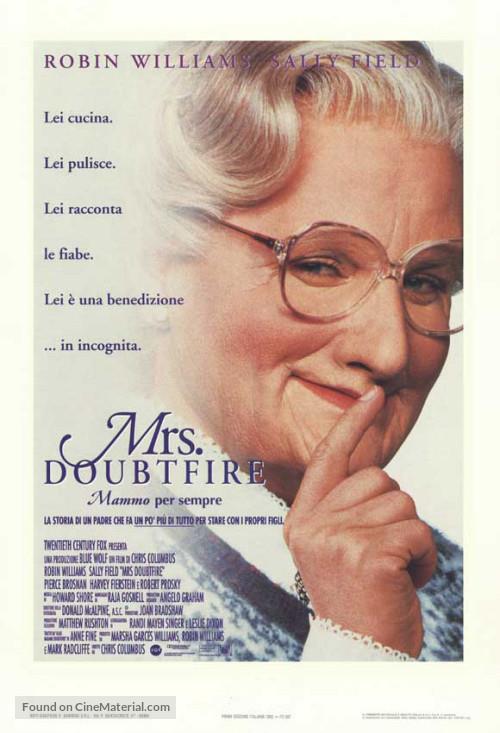 Mrs Doubtfire Il poster ufficiale di Mrs Doubtfire