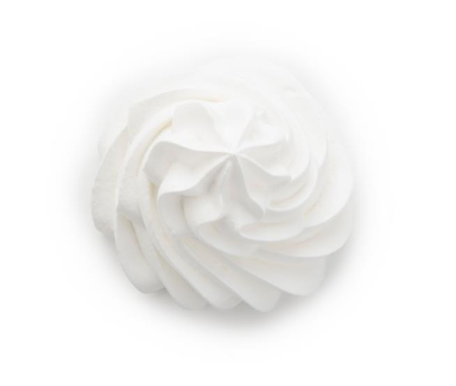 Crema Chantilly con panna e zucchero a velo Crema Chantilly alla francese