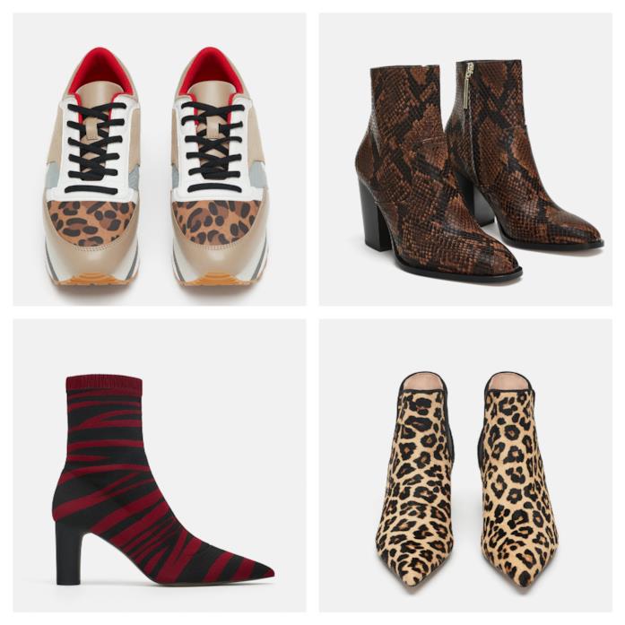 Scarpe in stile animalier di moda per l'autunno inverno 2018-19 In stile animalier, le scarpe di moda per l'autunno inverno 2018-19