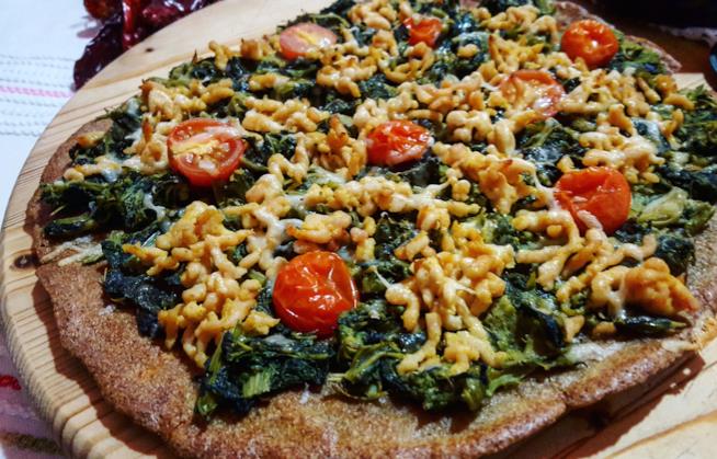 Pizza di quinoa Focaccia con verdure