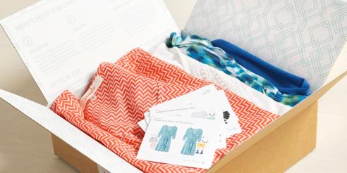 Stitch Fix, il pacco è una novità (a suo modo) Pacco del servizio di shopping online Stitch Fix