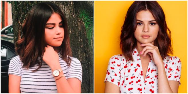 Ecco l'impressionante sosia di Selena Gomez Un collage tra Selena Gomez e la sua sosia