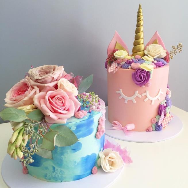 I nuovi food trend: unicorni e sirene Torte unicorno e sirena