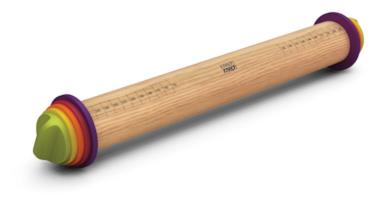 Mattarello in legno con spessore regolabile