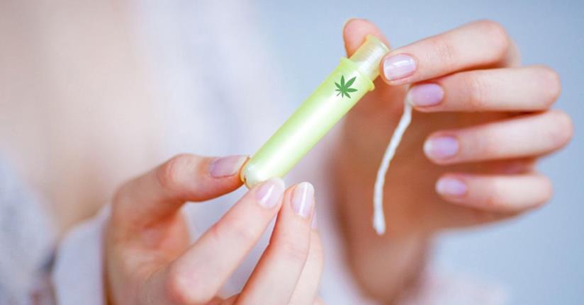 I tamponi alla cannabis di Foria un tampone alla cannabis