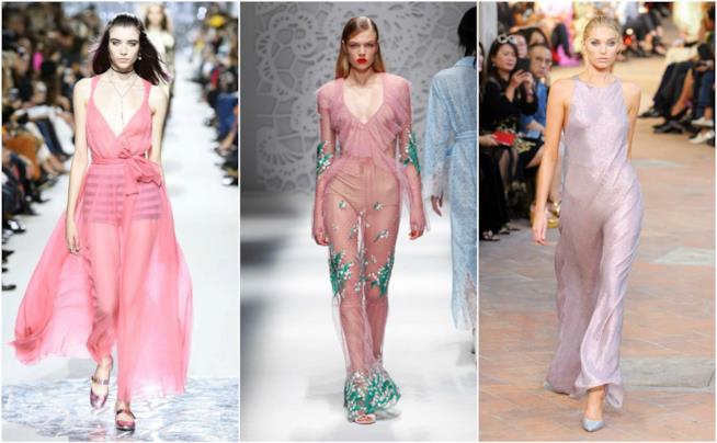 Vestiti Blumarine, Alberta Ferretti, Dior, gli abiti in Millennial Pink I vestiti in Millennial Pink di haute couture per l'estate 2018