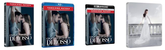 Le edizioni home video di Cinquanta sfumature di rosso Le versioni home video di Cinquanta sfumature di rosso