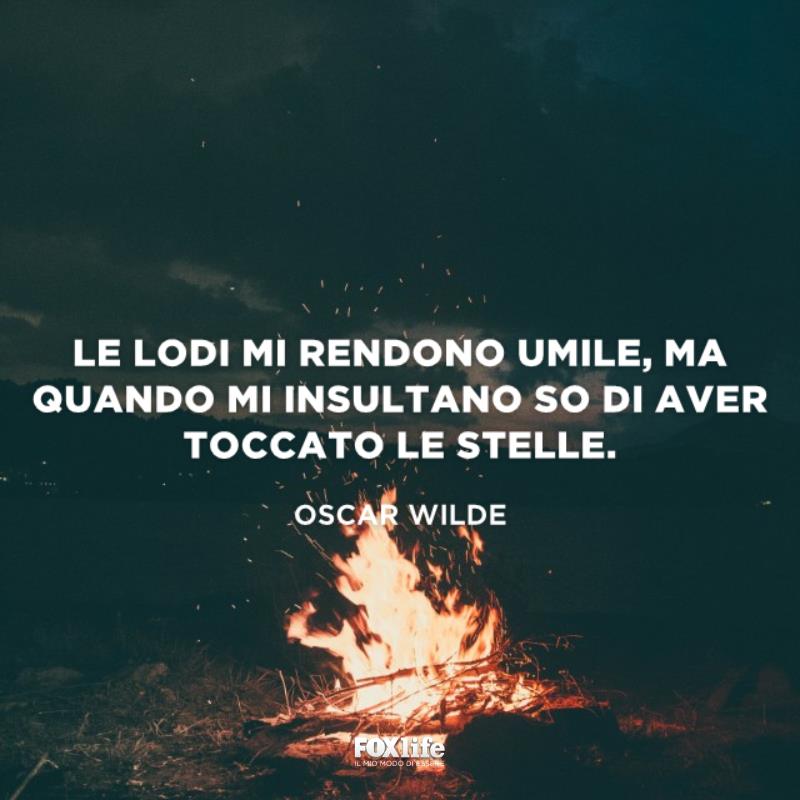 Frase lodi Falò in campagna
