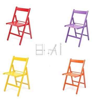 4 sedie colorate