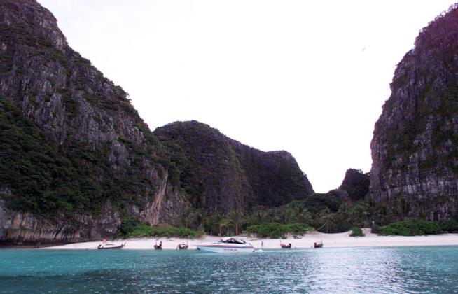 Maya Bay, in Thailandia La spiaggia Maya Bay in Thailandia