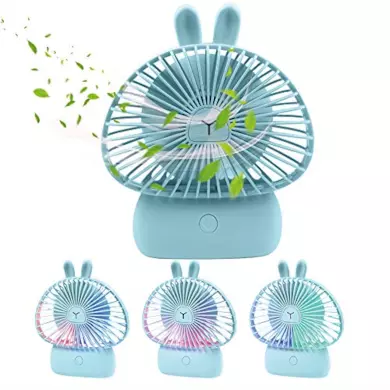 Ventola da Scrivania con Illuminazione a 7 Colori