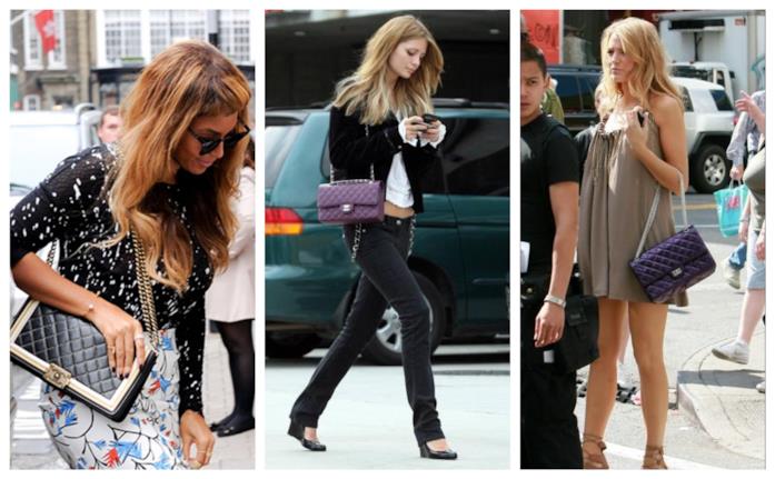 Beyoncé, Mischa Barton e Blake Lively con le borse a tracolla Chanel Le star chee scelgono le tracolle