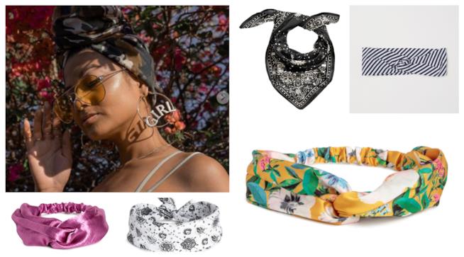 Fasce per capelli e bandane colorate per l'estate 2018 Colorate o con la stampa, le bandane P/E 2018