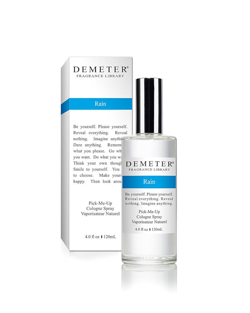 Acqua di colonia Rain di Demeter Flacone e packaging acqua di colonia Rain di Demeter