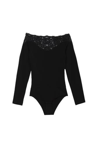 Body con scollo off-the-shoulder