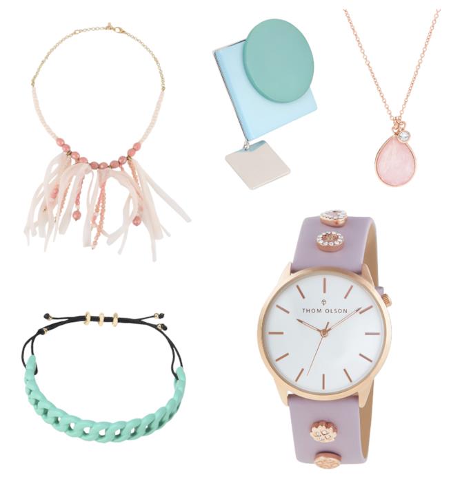 Gioielli colore pastello moda autunno inverno 2018-19 Colori pastello per i bijoux di moda per l'autunno inverno 2018-19