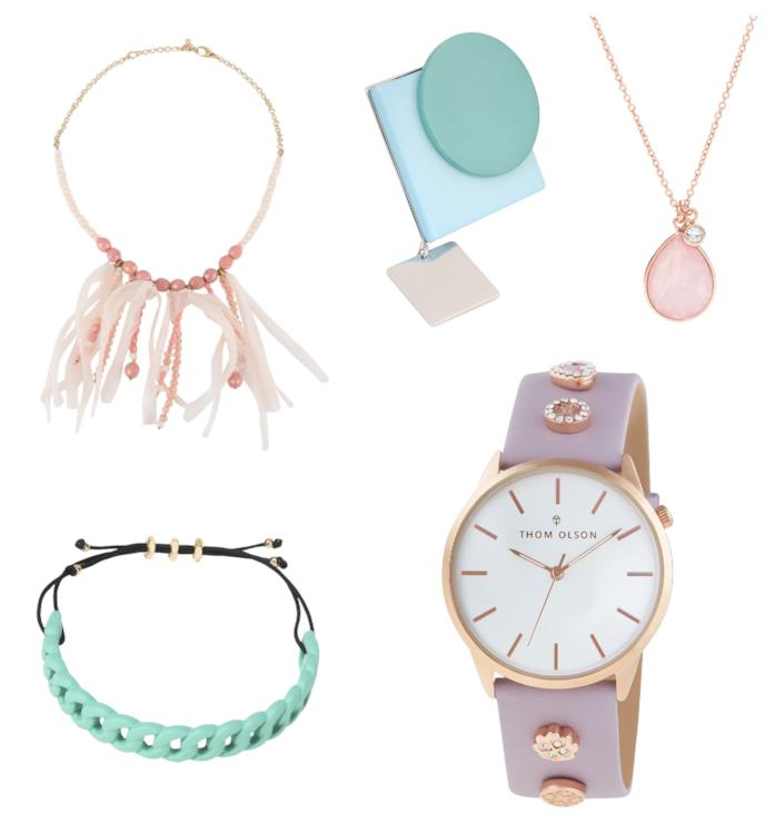 Gioielli colore pastello moda autunno inverno 2018-19 Colori pastello per i bijoux di moda per l'autunno inverno 2018-19