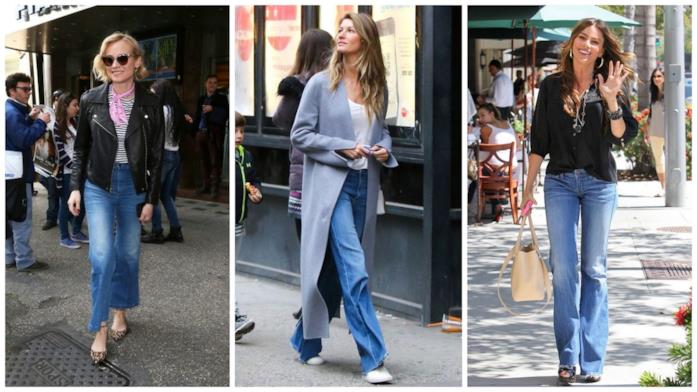 I jeans amati dalle star Le star che indossano i jeans flare e bootcut