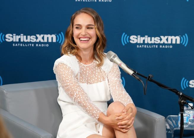 Natalie Portman durante un'intervista L'attrice Natalie Portman