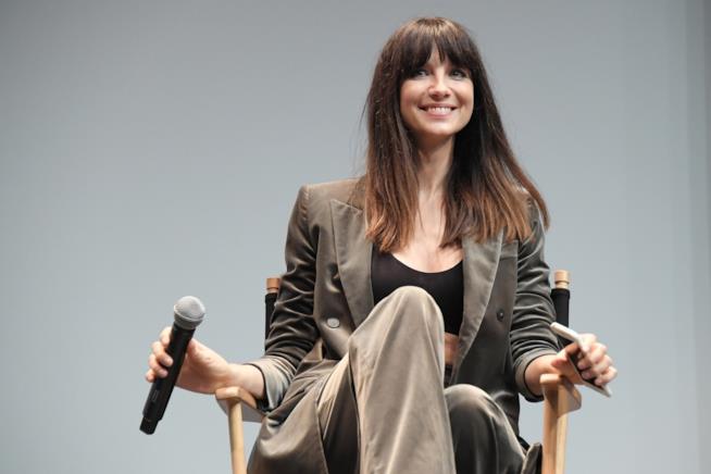 Caitriona Balfe ha ricevuto un IFTA Film & Drama Award per Outlander Caitriona Balfe durante una conferenza