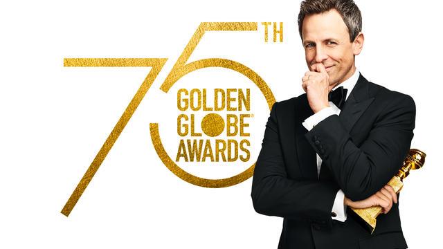 Seth Meyers presenta i Golden Globes Il presentatore TV Seth Meyers