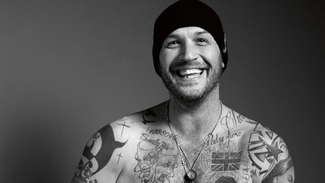 Tom Hardy Una foto di Tom Hardy in bianco e nero