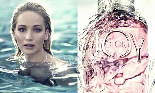 Jennifer Lawrence testimonial luminosa di JOY by Dior JOY by Dior, eau de parfum luminosa come l'attrice Jennifer Lawrence