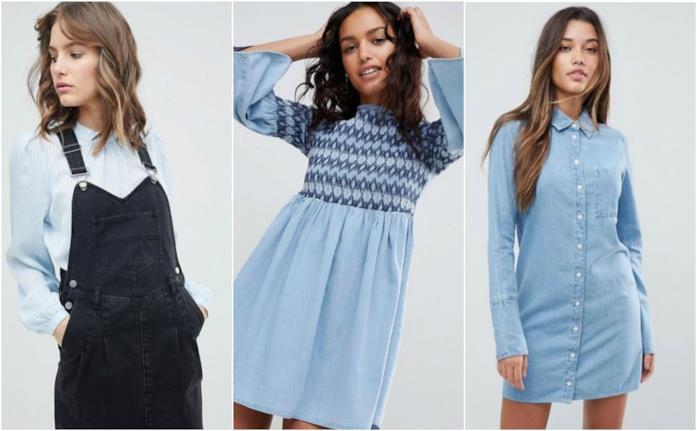 Abiti casual in denim per la primavera-estate 2018 Abiti casual economici in denim moda primavera 2018