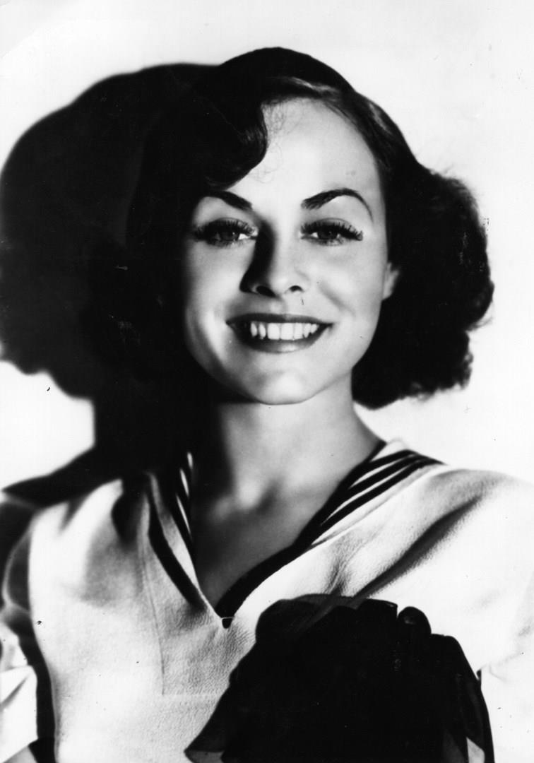 L'attrice Paulette Goddard Paulette Goddard