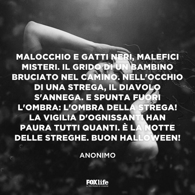 Frase in rima Halloween Donna truccata per Halloween