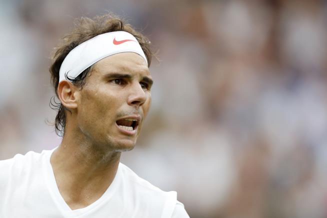 Rafael Nadal durante la semifinale di Wimbledon 2018 Rafelnadal durante lapartita con Djokovic a Wimbledon