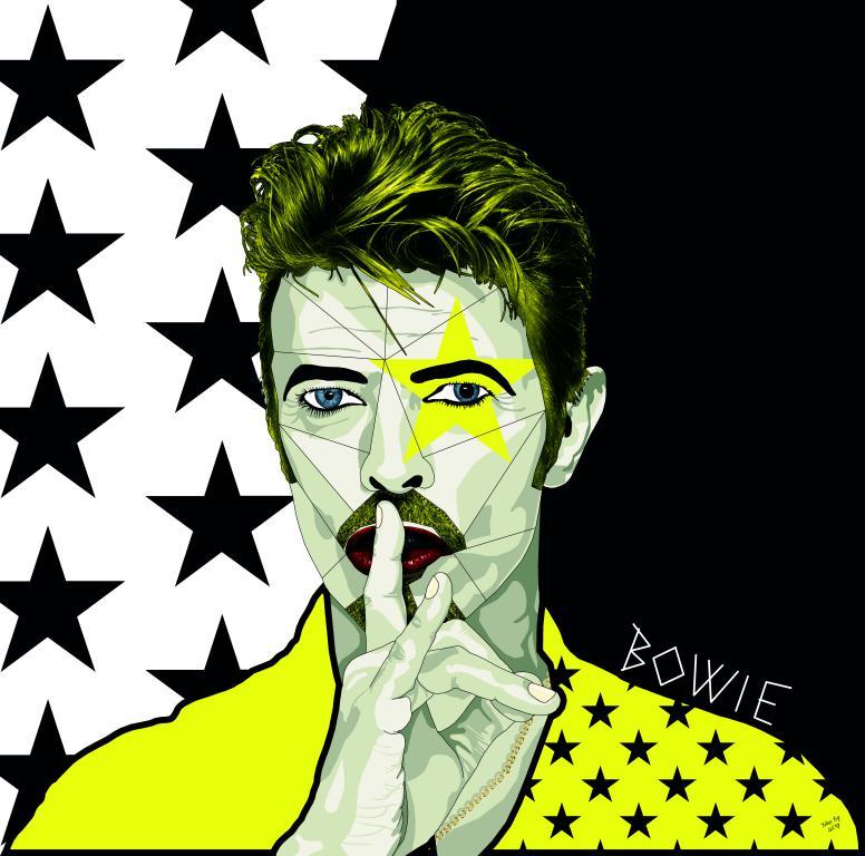David Bowie di Massimo Perna David Bowie ritratto da Massimo Perna