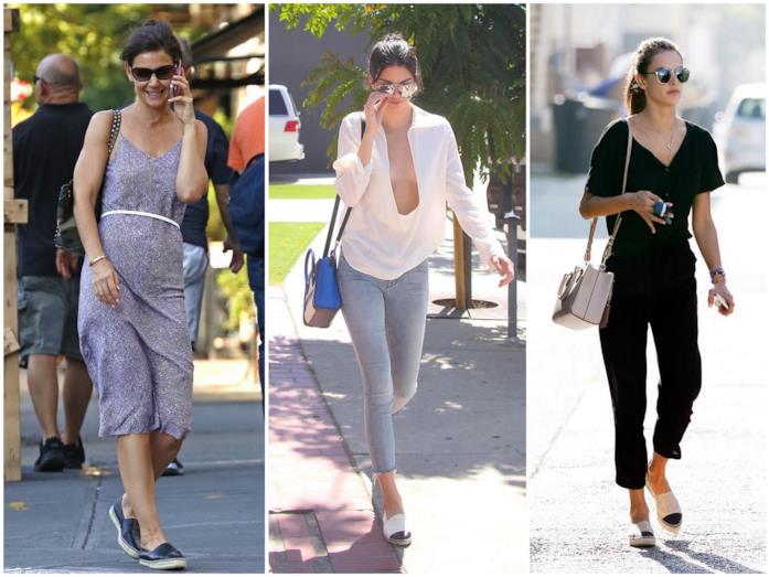 Espadrillas Chanel: sono loro le scarpe più cercate su Google Katie Holmes, Kendall Jenner e Alessandra Ambrosio con le espadrillas Chanel