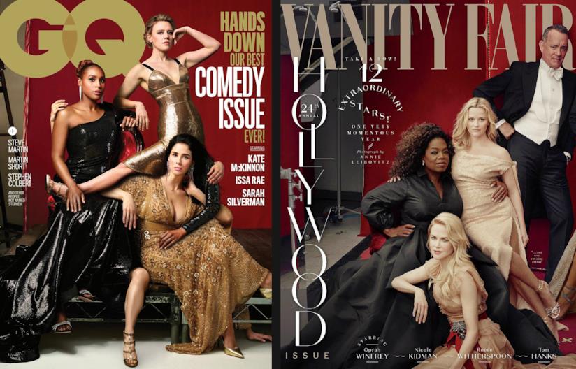 Le copertine con errori di GQ e Vanity Fair Due copertine delle riviste GQ e Vanity Fair
