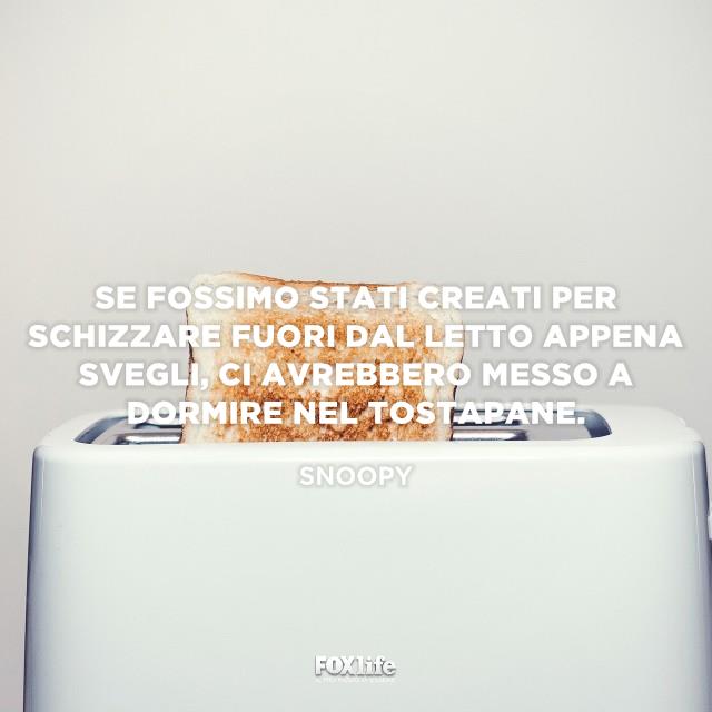 Frase simpatica sul buongiorno Tostapane con i tost