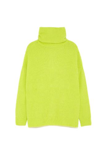 Pullover oversize verde fluo