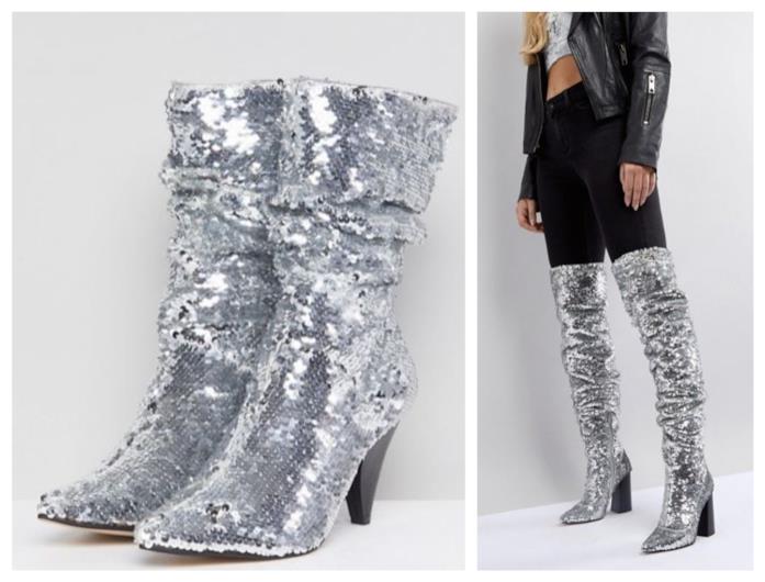 Stivali di paillettes moda autunno 2018 Stivali con le paillettes di tendenza per l'autunno 2018