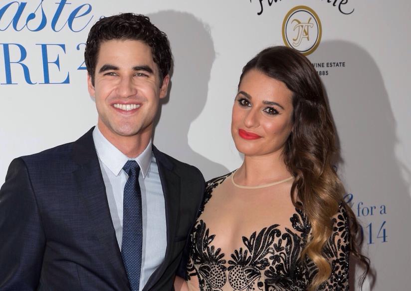 Darren Criss e Lea Michele Le co star di Glee Lea Michele e Darren Criss