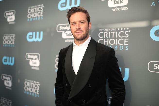 Armie Hammer sul red carpet dei Critics Choice 2018 Armie Hammer al photocall dei 23 Critics Choice