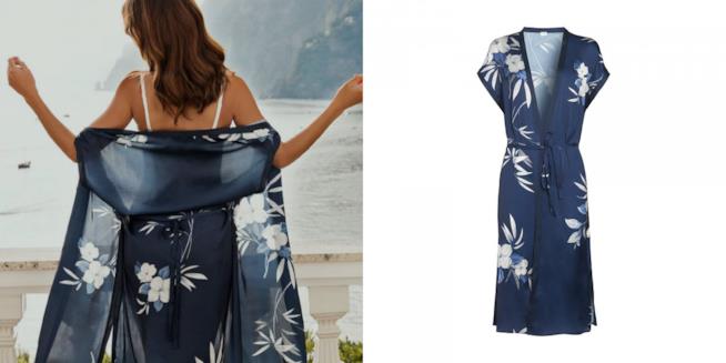 Kimono Amalfi Yamamay Collage modella e kimono Yamamay Amalfi