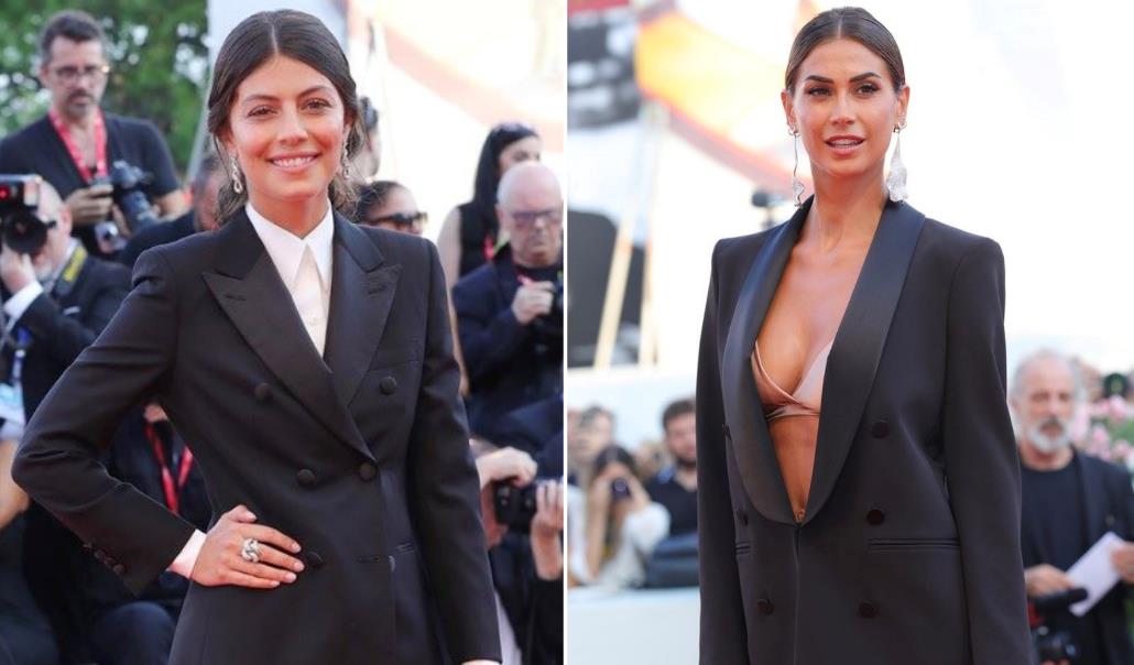 Collage tra Alessandra Mastronardi e Melissa Satta a Venezia 76