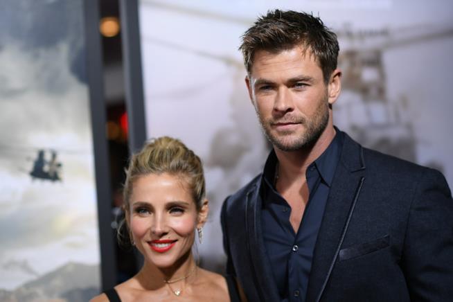 Chris Hemsworth e Elsa Pataky Chris Hemsworth e la moglie Elsa Pataky