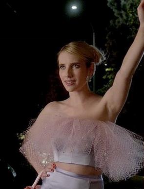 Scream Queens - top rosa Chanel Oberlin e il top di tulle in Scream Queens