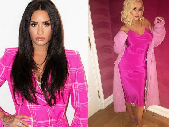 Pare che sia nata una collaborazione tra Demi Lovato e Christina Aguilera Demi Lovato e Christina Aguilera in foto postate su Instagram