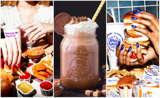 Le star appassionate di junk food Un'immagine di junk food