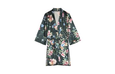 Kimono in velluto fiori Woodland