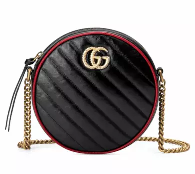 Mini borsa a spalla rotonda GG Marmont
